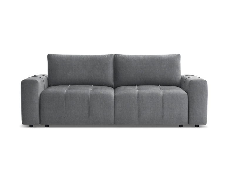 3er Sofa BOBOCHIC ARSENE Samt dunkelgrau