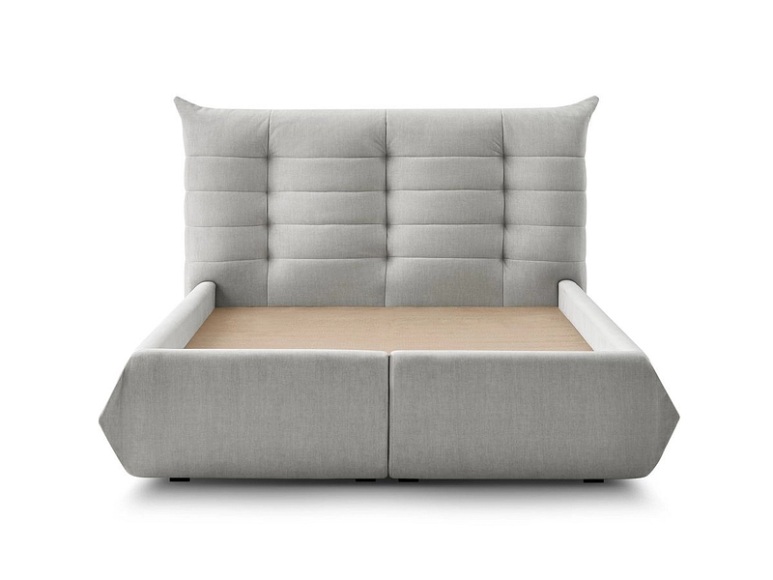 Bettkasten BOBOCHIC CLOTHILDE 160x200cm hellgrau