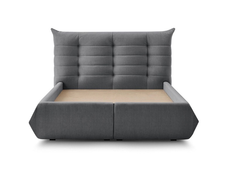 Bettkasten BOBOCHIC CLOTHILDE 180x200cm dunkelgrau