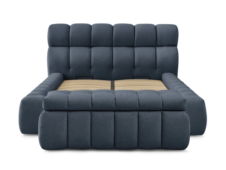 Bettkasten BOBOCHIC MONT-BLANC 160x200cm dunkelblau
