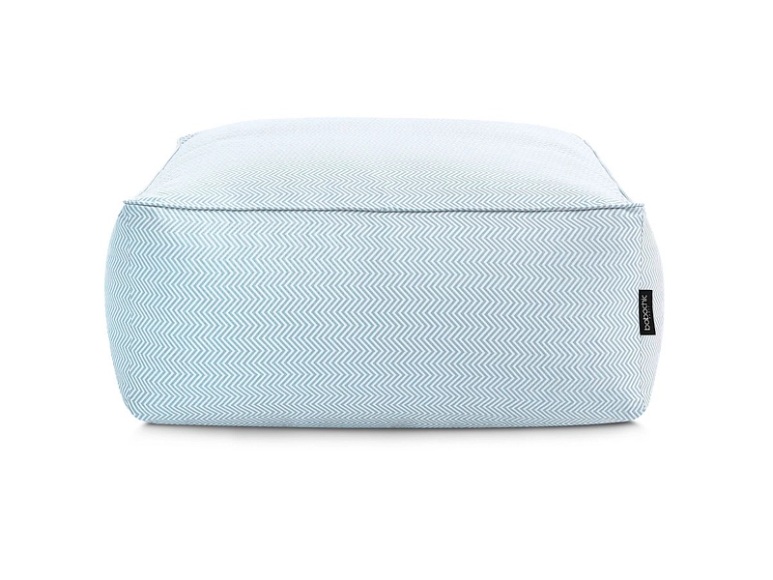 Gartenhocker BOBOCHIC NOUR Stoff Hellblau