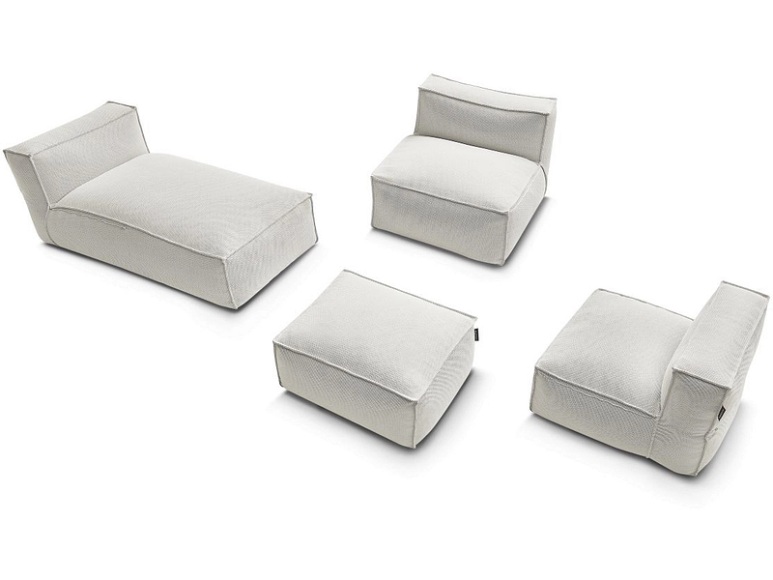 Garten-Set BOBOCHIC BIARRITZ Stoff chiniert beige