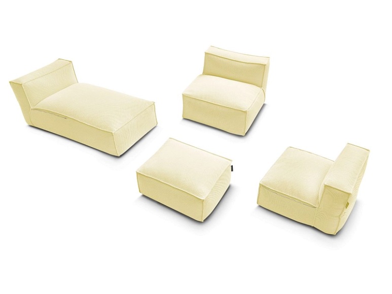 Garten-Set BOBOCHIC BIARRITZ Stoff chiniert gelb