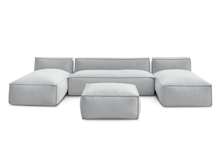 Garten-Set BOBOCHIC BIARRITZ Stoff chiniert grau