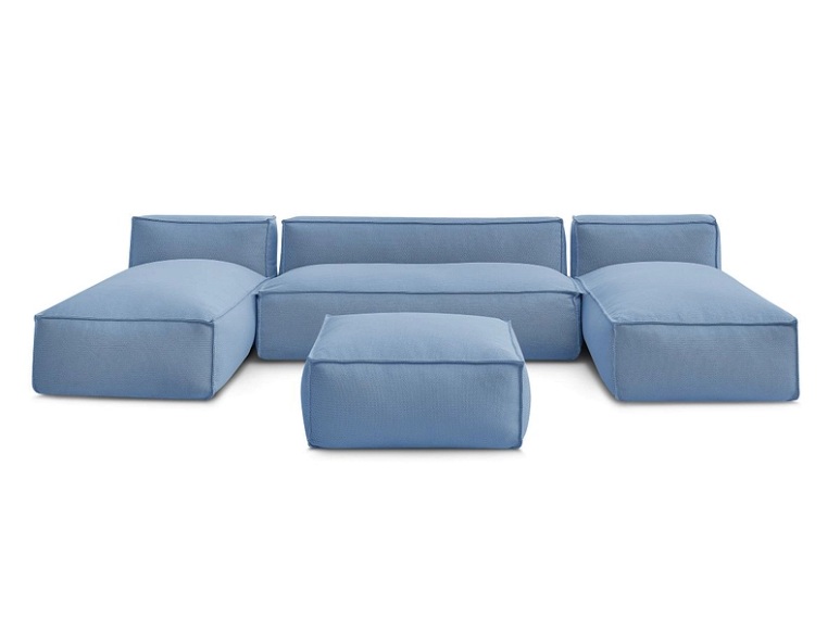 Garten-Set BOBOCHIC BIARRITZ Stoff chiniert blau