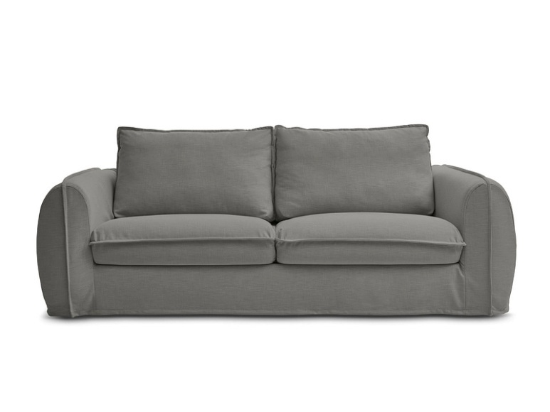 3er Sofa BOBOCHIC ARCHIMEDE Stoff dunkelgrau