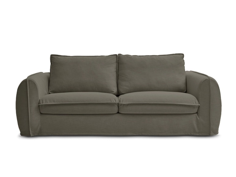 3er Sofa BOBOCHIC ARCHIMEDE Stoff taupe