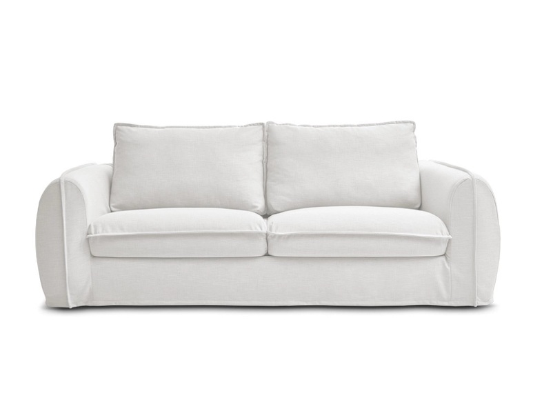 3er Sofa BOBOCHIC ARCHIMEDE Stoff weiss