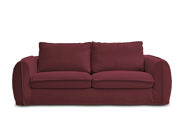 3er Sofa BOBOCHIC ARCHIMEDE Stoff rot