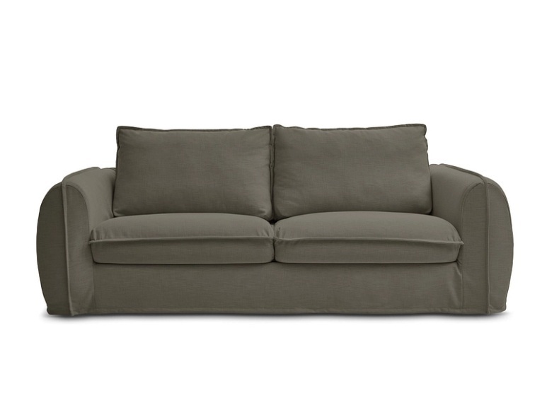 3er Sofa BOBOCHIC ARCHIMEDE Stoff taupe