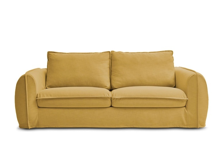 3er Sofa BOBOCHIC ARCHIMEDE Stoff gelb