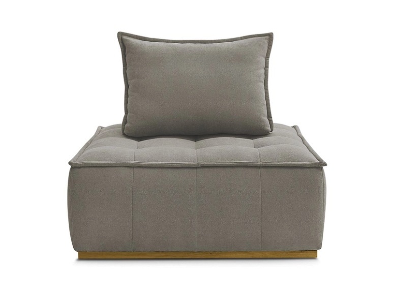 Modulare Sessel für Sofa BOBOCHIC ELISA Stoff mit Textur taupe