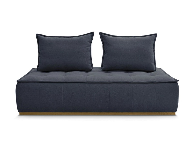 Modulare Sessel für Sofa BOBOCHIC ELISA Stoff mit Textur dunkelblau