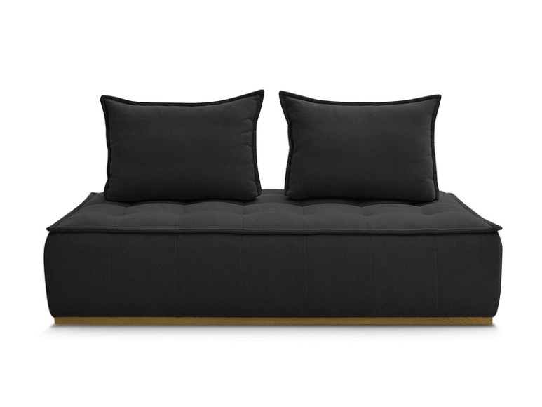 Modulare Sessel für Sofa BOBOCHIC ELISA Stoff mit Textur schwarz