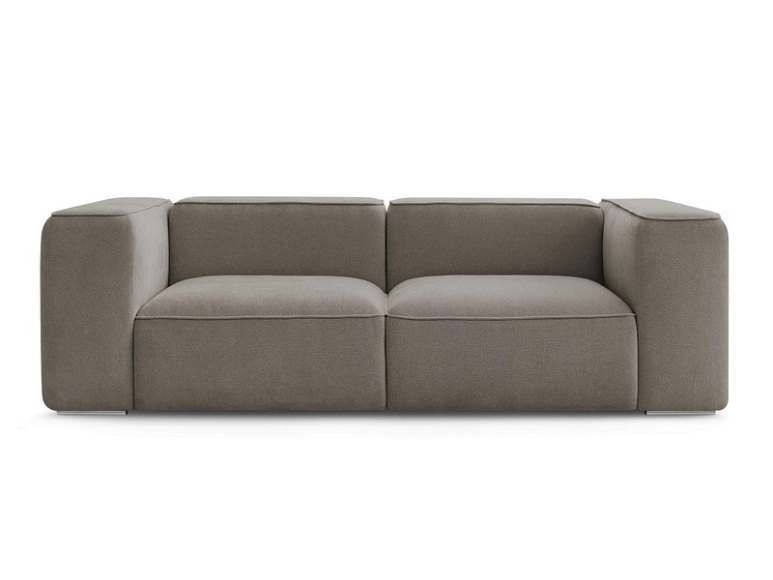 2er Sofa BOBOCHIC ZEPHYR Stoff mit Textur taupe