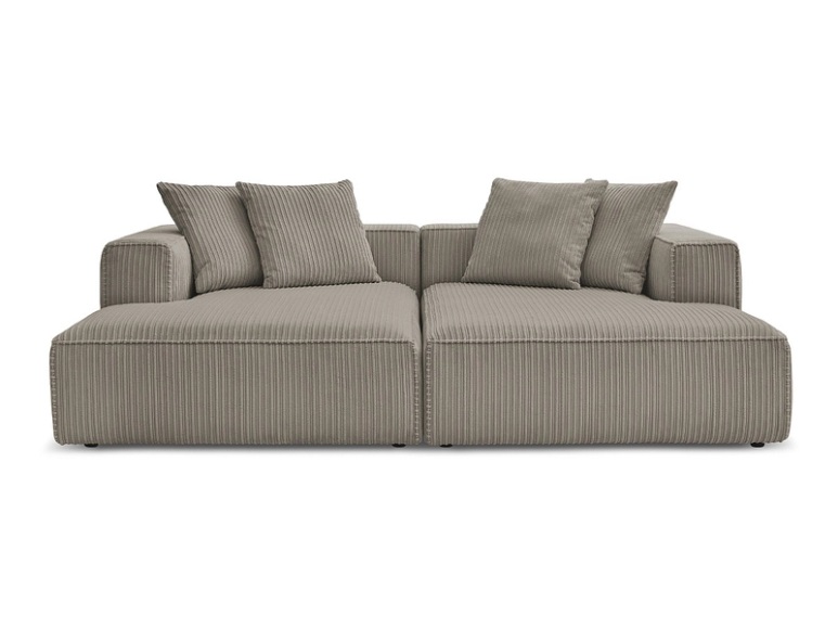 Sofa BOBOCHIC NINA Cord-Stoff taupe