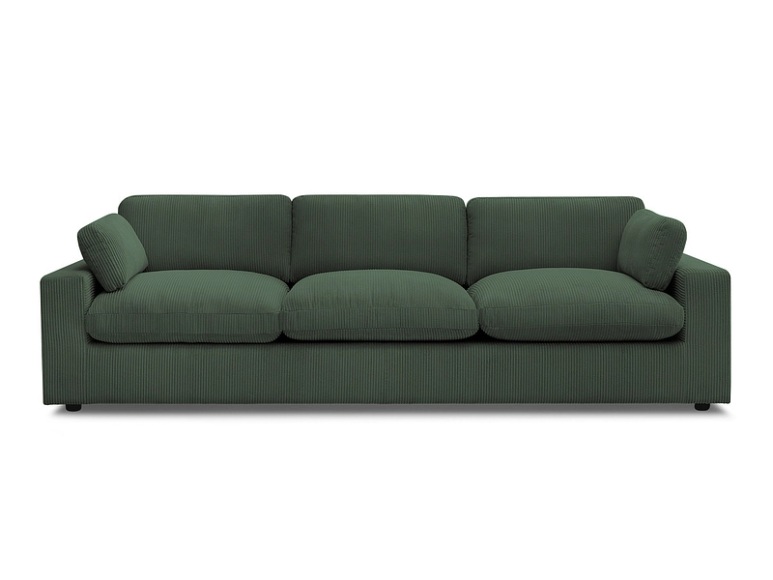 Sofa BOBOCHIC BELAIR Cord-Stoff grün