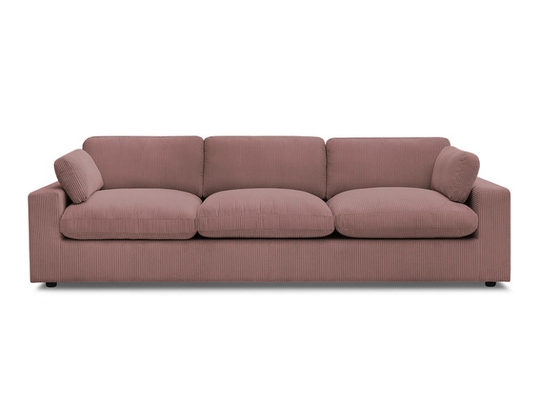 Sofa BOBOCHIC BELAIR Cord-Stoff rosa