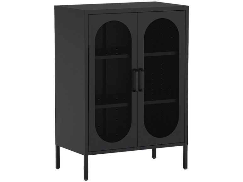 Kommode DIORA MARCKERIC 2 Türen 40x70x100cm schwarz
