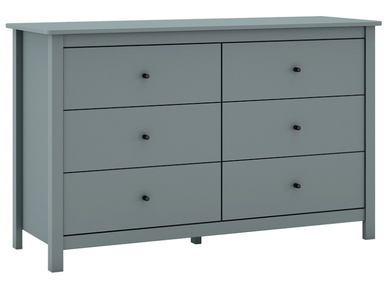 Kommode MISTI 6 Schubladen 130x45x80cm grün
