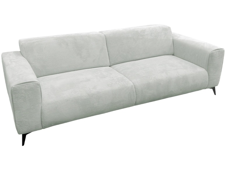 2er Sofa JULIA Stoff hellgrau