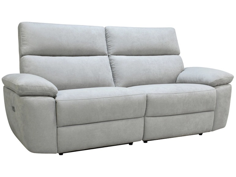 3er Sofa HOLOLIN Stoff grau