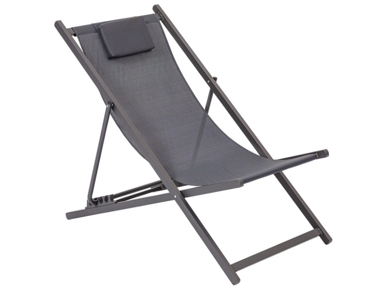 Liegestuhl TAN 61x102x80.5cm schwarz