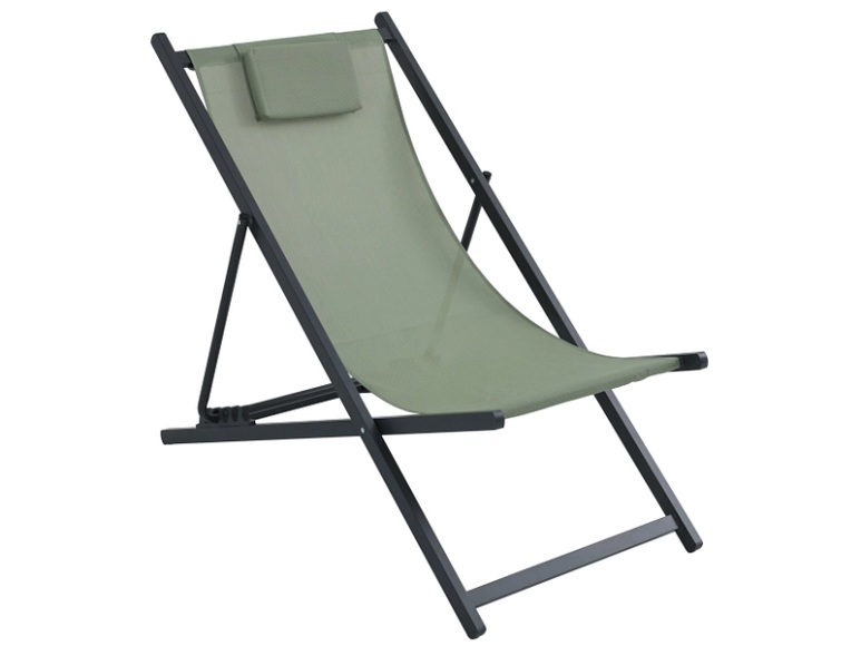 Liegestuhl TAN 61x102x80.5cm khaki