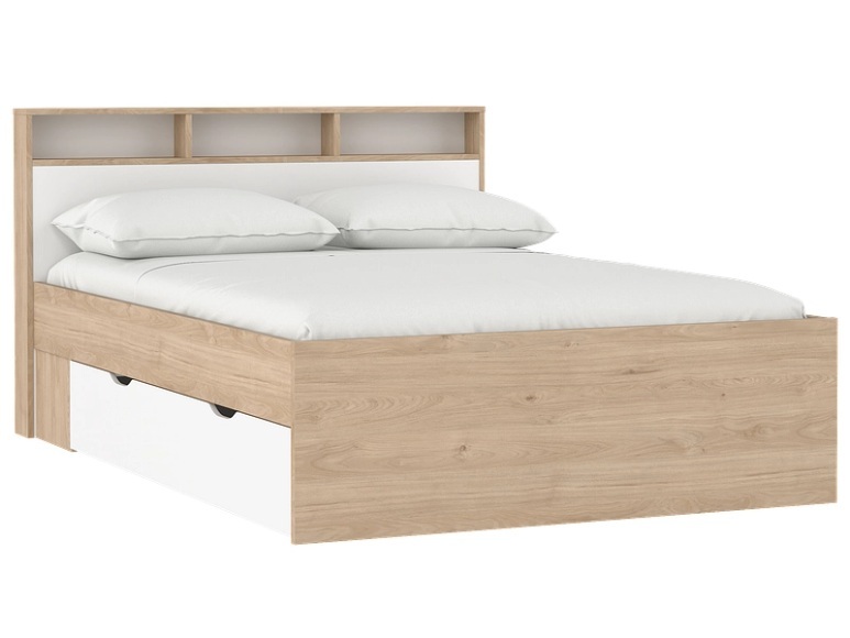 Bett IKAST 140x200cm matt jackson eiche