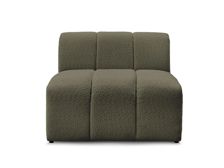 Modulare Sessel für Sofa BOBOCHIC ANNECY Boucle-Stoff grün