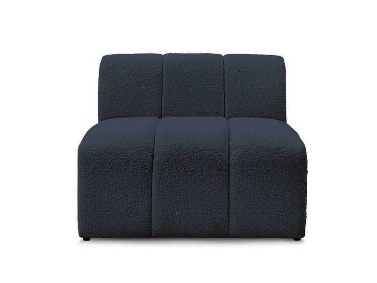 Modulare Sessel für Sofa BOBOCHIC ANNECY Boucle-Stoff dunkelblau