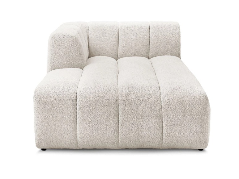 Récamière BOBOCHIC ANNECY Boucle-Stoff weiss