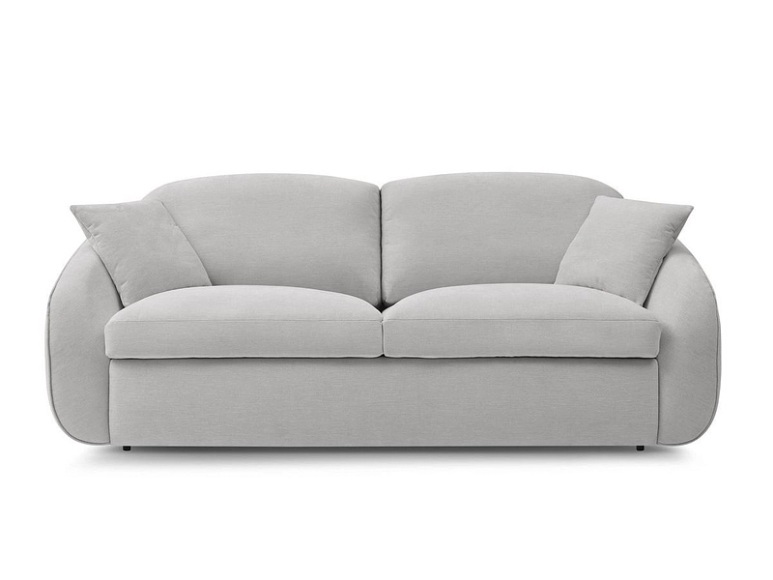 3er Sofa BOBOCHIC CEZANNE Stoff hellgrau