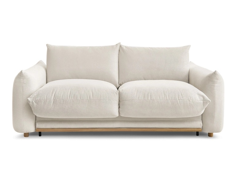 3er Sofa BOBOCHIC ERNEST Stoff beige