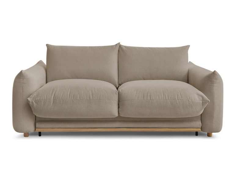3er Sofa BOBOCHIC ERNEST Stoff taupe
