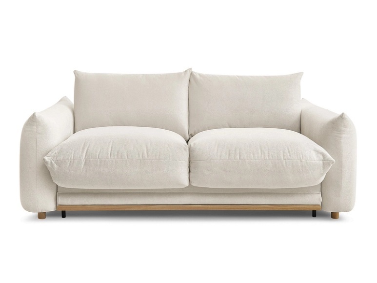 3er Sofa BOBOCHIC ERNEST Stoff beige