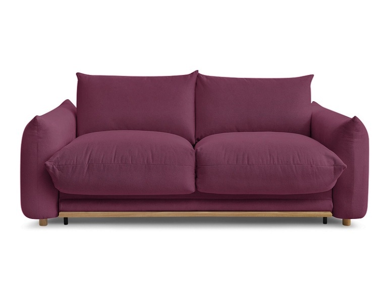 3er Sofa BOBOCHIC ERNEST Stoff rot