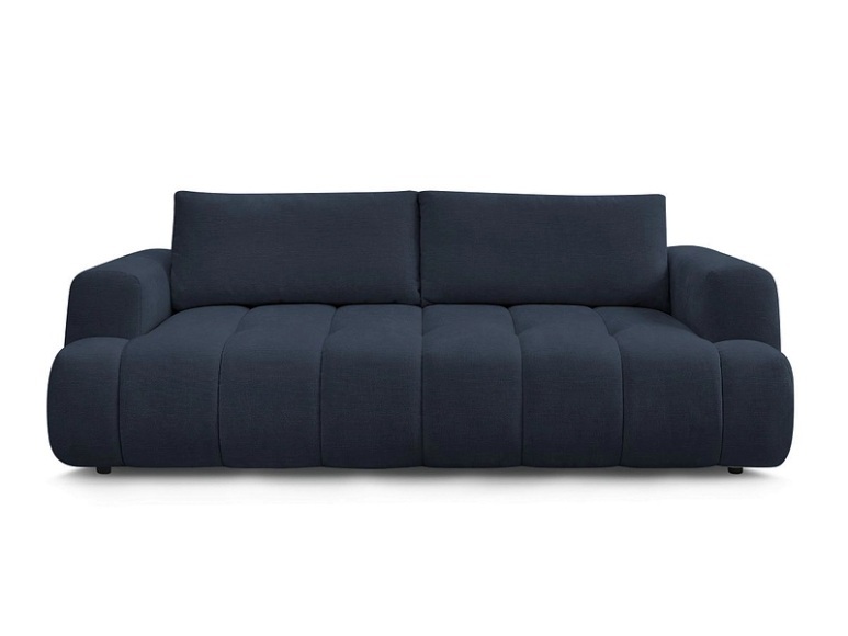 3er Sofa BOBOCHIC FUJI Stoff dunkelblau