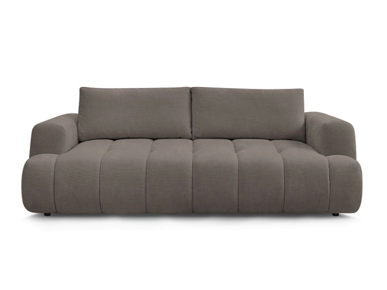 3er Sofa BOBOCHIC FUJI Stoff rotbraun