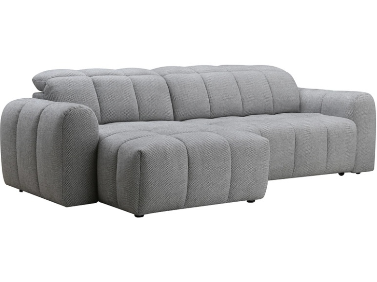Ecksofa RICHI Stoff grau