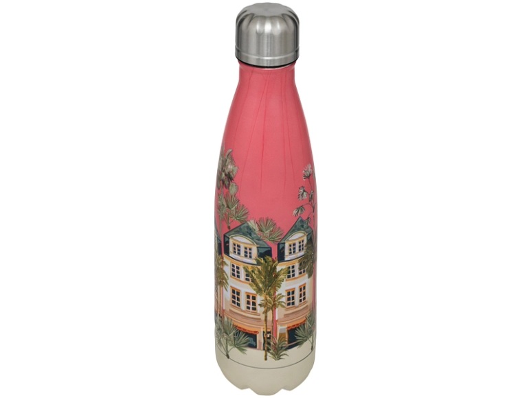 Isotherme Trinkflasche LEONIE 50cl Edelstahl rot 4-teilig