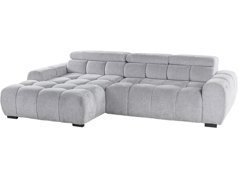 Ecksofa BULL Stoff grau