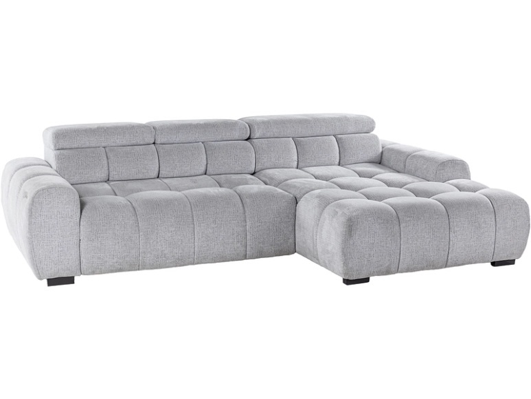 Ecksofa BULL Stoff grau