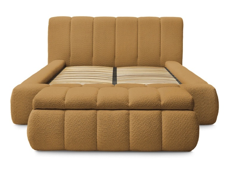 Kastenbett mit Bettkasten BOBOCHIC DENALI 180x200cm gelb