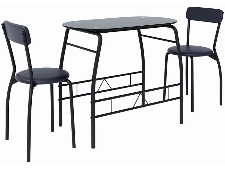 Set Tisch und 2 Stühle MORNING