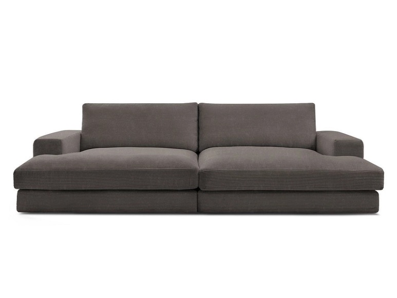 Sofa BOBOCHIC LEONARD Cord-Stoff rotbraun