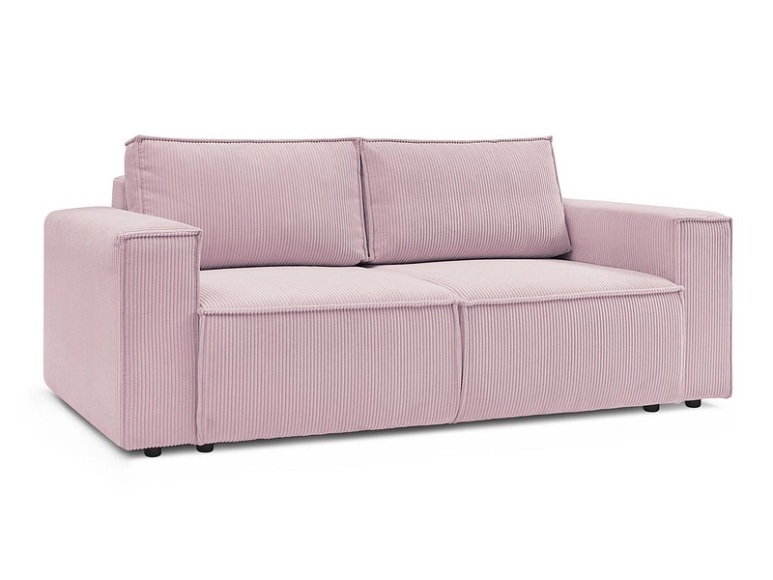 2er Sofa BOBOCHIC NIHAD Cord-Stoff violett