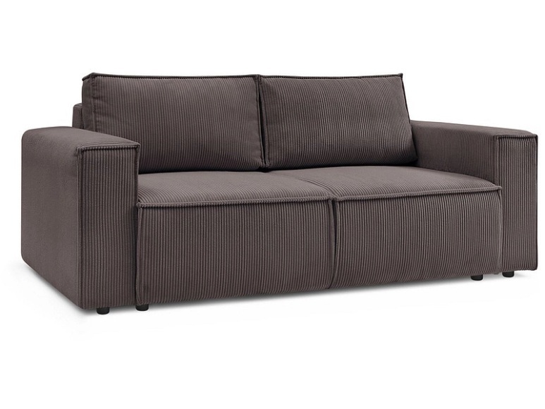 2er Sofa BOBOCHIC NIHAD Cord-Stoff taupe