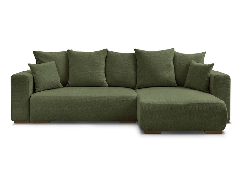 Ecksofa BOBOCHIC SIDONIE Stoff chiniert grün