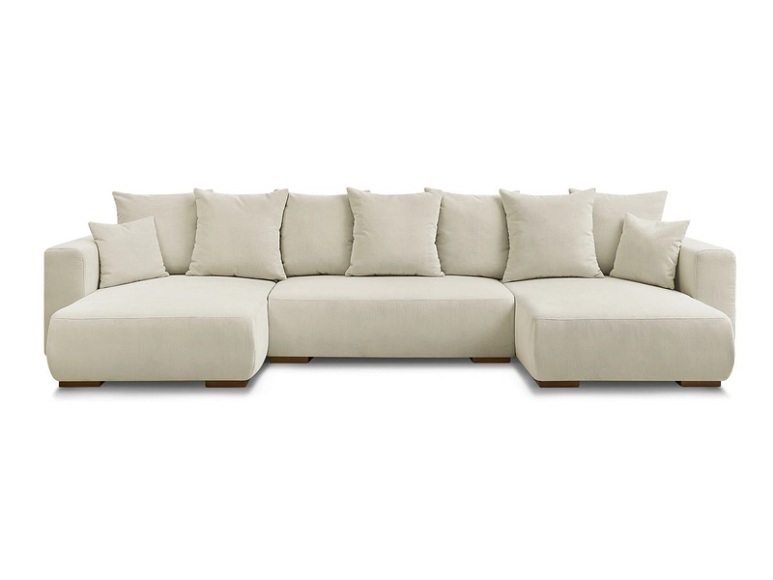 Wohnlandschaft BOBOCHIC SIDONIE Cord-Stoff beige